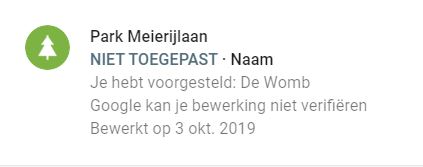Afwijzing de Womb
